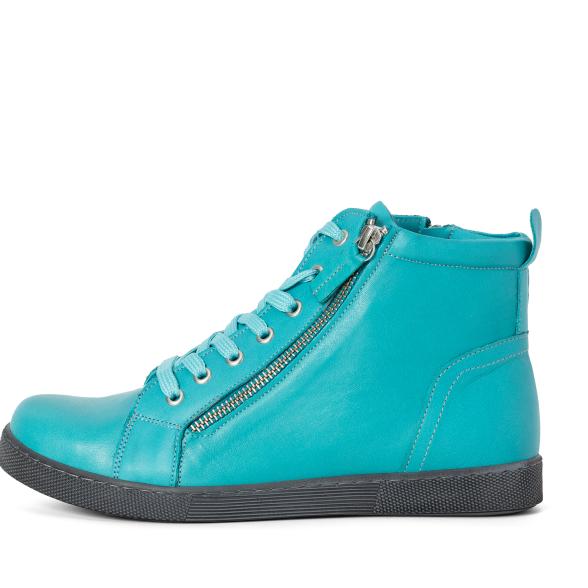 Andrea Conti Damen Lederhochschnürer aquamarin 42 - 112978200007 - 1 - 588px