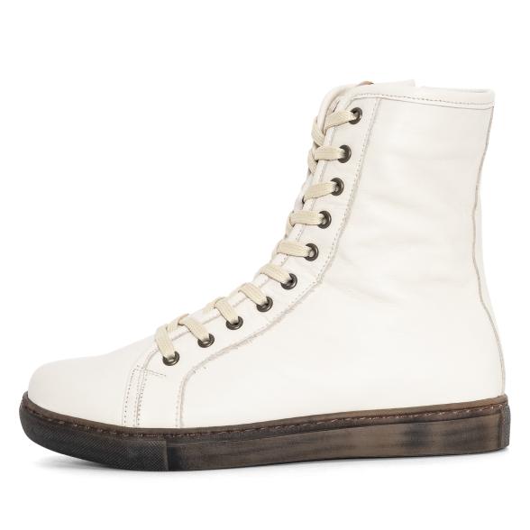 Andrea Conti Damen Lederstiefelette creme mit Leo 42 - 112983300007 - 1 - 588px