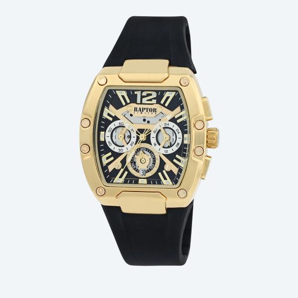 Raptor Herrenuhr "Aldriel" schwarz, Silikonband - 113013900000 - 1 - 588px