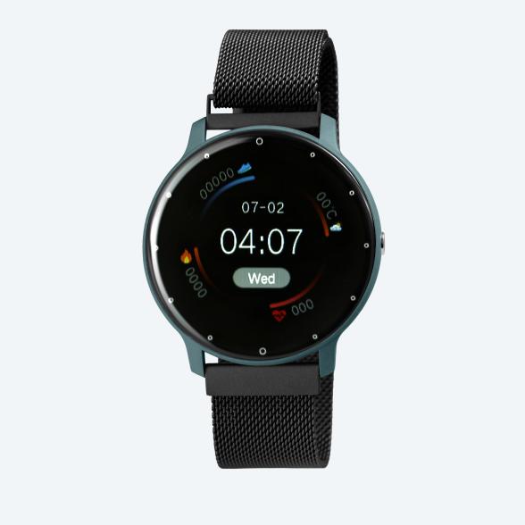 TimeTech Smartwatch, Milanaiseband, schwarz-blau - 113014300000 - 1 - 588px
