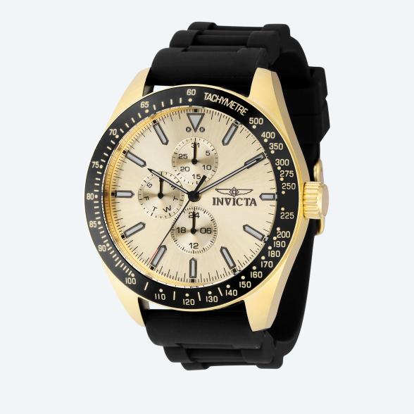 INVICTA Herrenuhr "Aviator" Quarz, gold-schwarz - 113022700000 - 1 - 588px