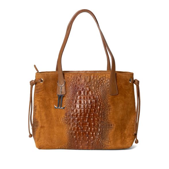 Luca Lorenzo Schultertasche kroko braun - 113025900000 - 1 - 588px