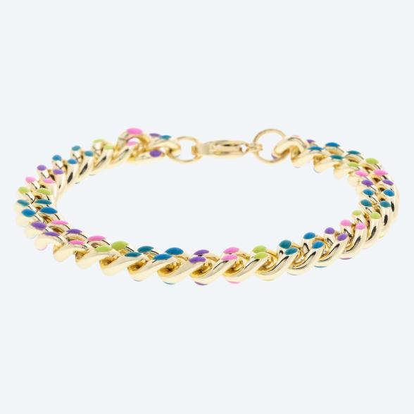 Panzerarmband Edelstahl vergoldet multicolor - 113050200000 - 1 - 588px