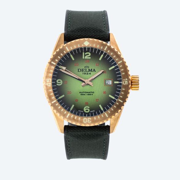 DELMA Herrenuhr "Cayman Bronze - Erde" grün - 113051800000 - 1 - 588px