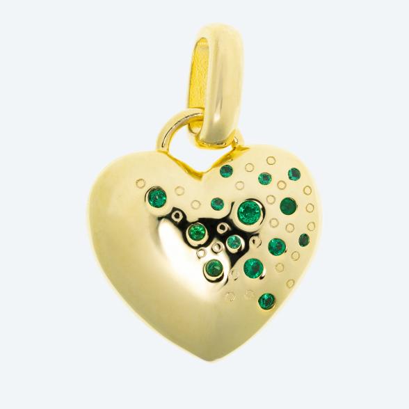 Herzanhänger 925 vergoldet Zirkonia - 113054100000 - 1 - 588px