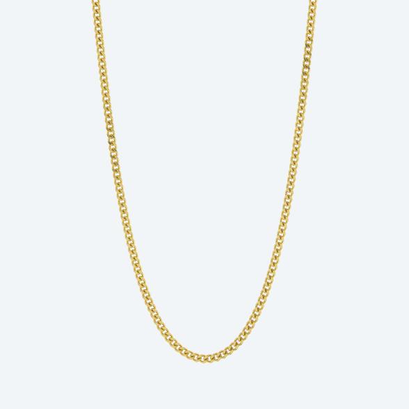 Panzerkette 925 St. Silber vergoldet ca. 60 cm - 113059700000 - 1 - 588px