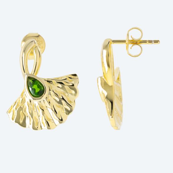 Ohrstecker 925 St. Silber vergoldet Chromdiopsid - 113069300000 - 1 - 588px