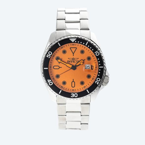 INVICTA Herrenuhr "Pro Diver" Quarz, silber-orange - 113069900000 - 1 - 588px