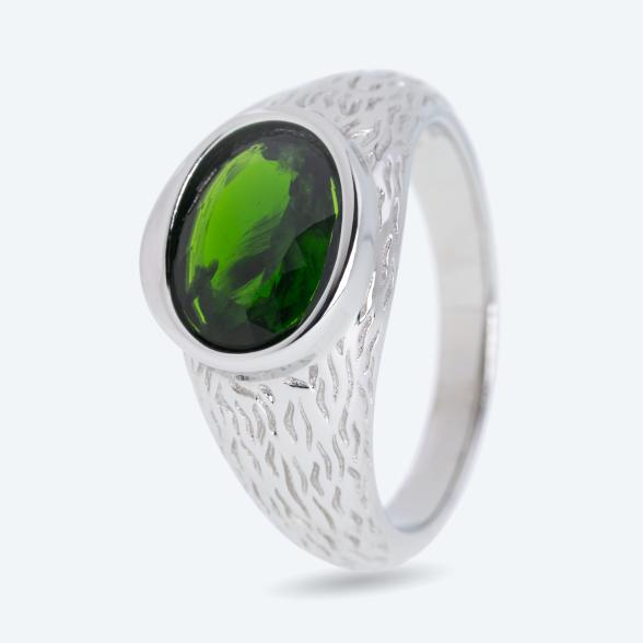 Ring 925 St. Silber rhodiniert Chromdiopsid 20 - 113072200003 - 1 - 588px