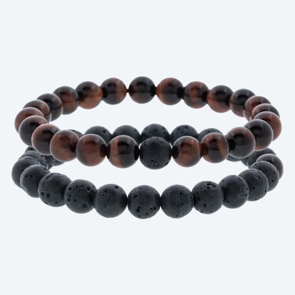 SET: 2x Armband Tigerauge rot, Lava - 113074000000 - 1 - 588px