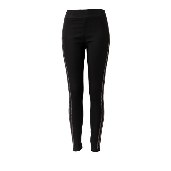 Antonio Damen Leggings mit Strass, schwarz - 113078200000 - 1 - 588px