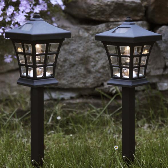 LED-Solar-Laterne 2er Set 33x11cm - 113079800000 - 1 - 588px