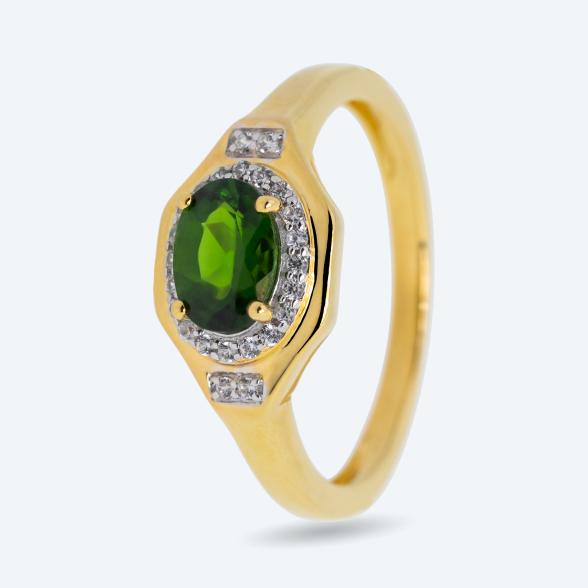 Ring 925 St. Silber vergoldet Chromdiopsid 17 - 113089600001 - 1 - 588px