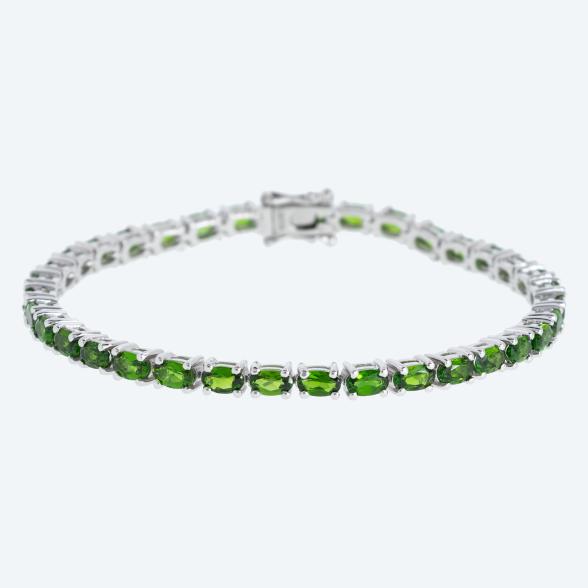 Armband 925 St. Silber rhodiniert Chromdiopsid - 113093900000 - 1 - 588px