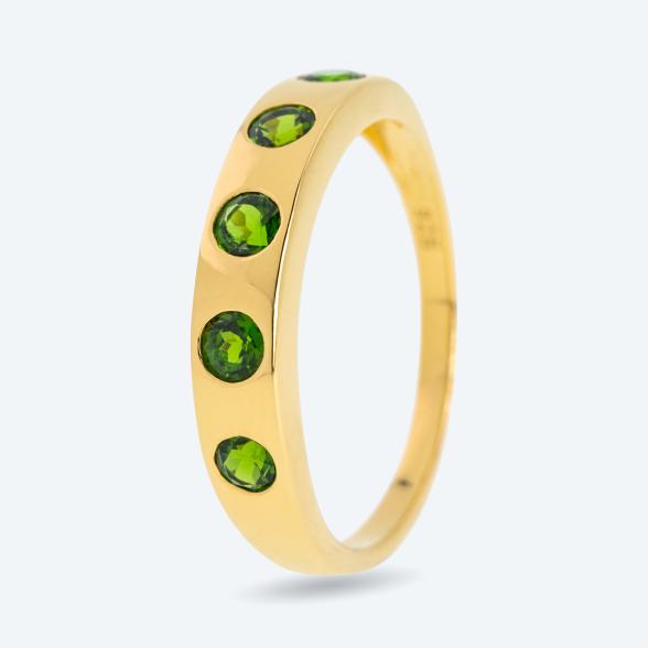 Ring 925 St. Silber vergoldet Chromdiopsid 17 - 113094800002 - 1 - 588px