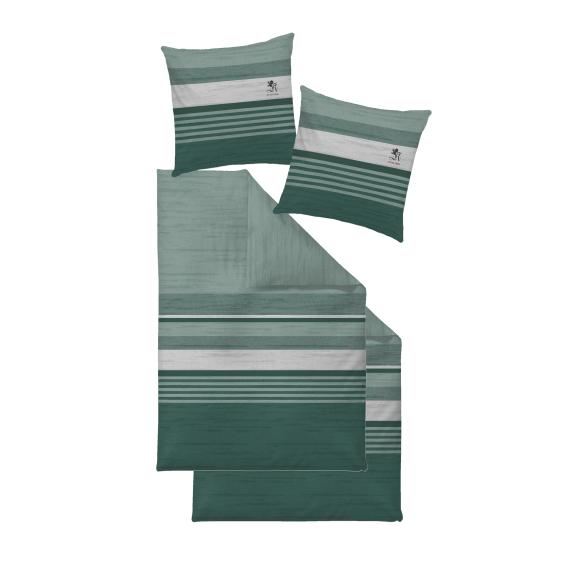 OTTO KERN Bettwäsche 4tlg. Querstreifen, grün, 2er - 113095500000 - 1 - 588px