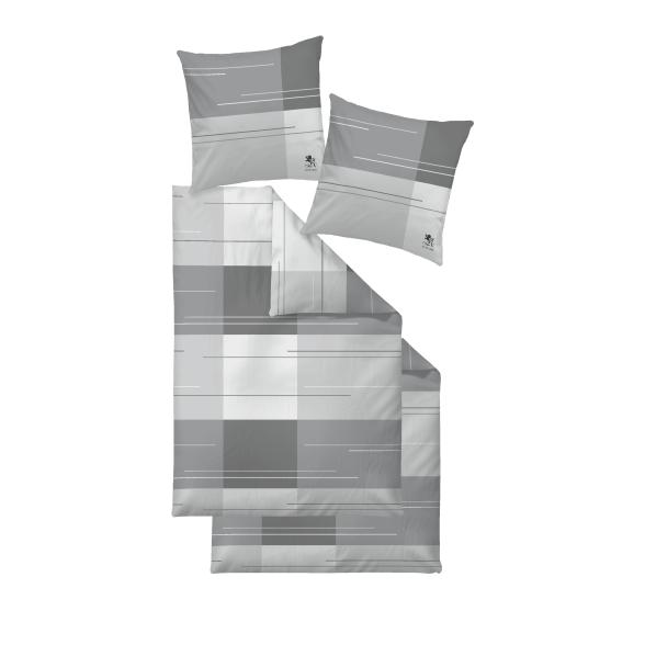 OTTO KERN Bettwäsche 4tlg. Querstreifen, grau, 2er - 113095700000 - 1 - 588px