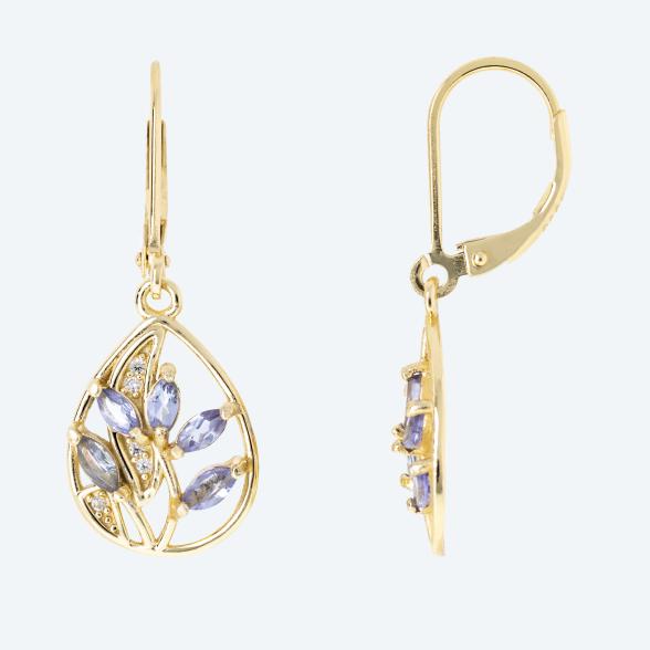 Ohrhänger 925 St. Silber vergoldet Tansanit - 113096000000 - 1 - 588px