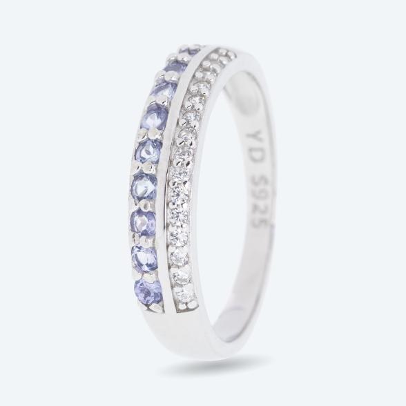 Ring 925 St. Silber rhodiniert Tansanit 17 - 113096600001 - 1 - 588px