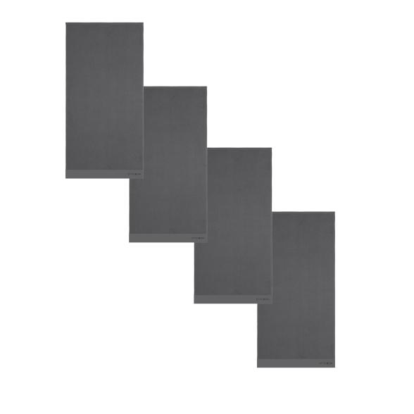 OTTO KERN Gästetuch-Set, 4tlg. grau Logo Stickerei - 113097000000 - 1 - 588px