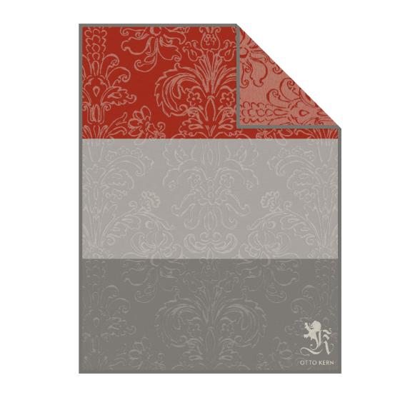 OTTO KERN Wohndecke großer Querstreifen, grau-rot - 113097800000 - 1 - 588px