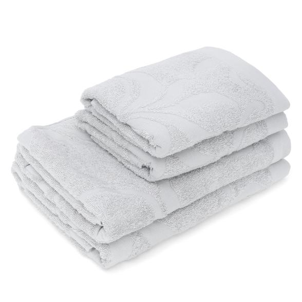 OTTO KERN Frottier-Set, 4tlg. grau Rankenmuster HT - 113098500000 - 1 - 588px