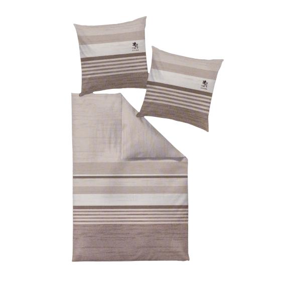 OTTO KERN Bettwäsche 4tlg. Querstreifen, natur - 113099800000 - 1 - 588px
