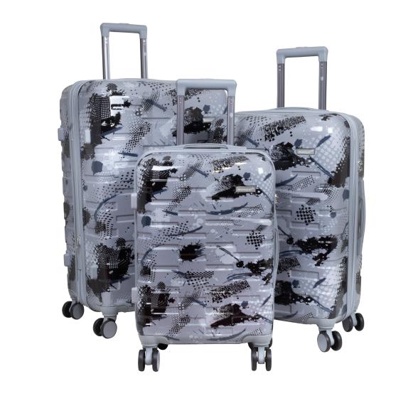 3-teiliges Polycarbonat Kofferset 'Pescara' silber - 113111100000 - 1 - 588px