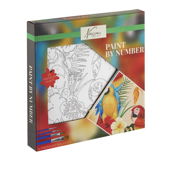 Paint by Number Papagei 20x20 cm - 113114100000 - 1 - 588px