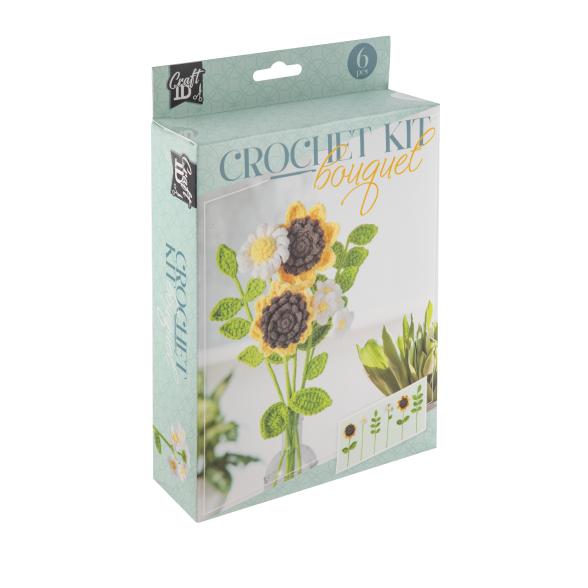 Crochet kit Flower Bouquet - Yellow - 6 pcs - 113114500000 - 1 - 588px