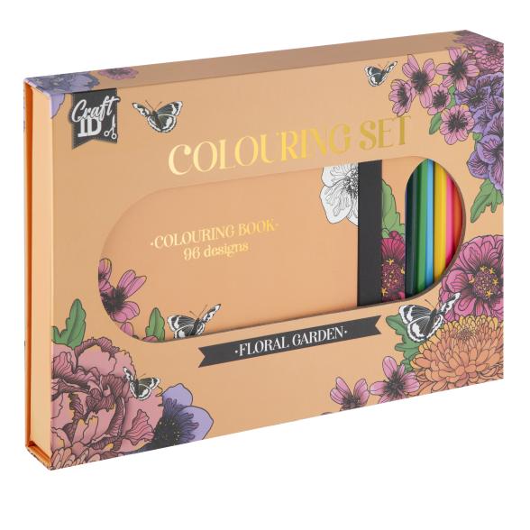 Colouring set, 10 pencils, 1 colouringbook 48 sh, - 113114800000 - 1 - 588px