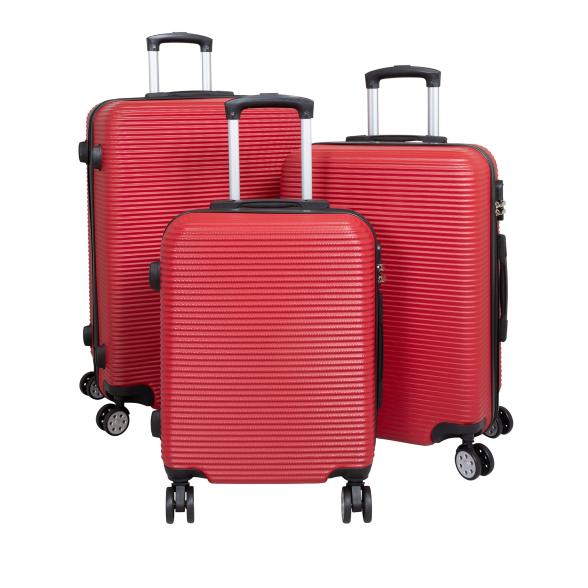 3-teiliges ABS-Kofferset 'Malaga', rot - 113114900000 - 1 - 588px