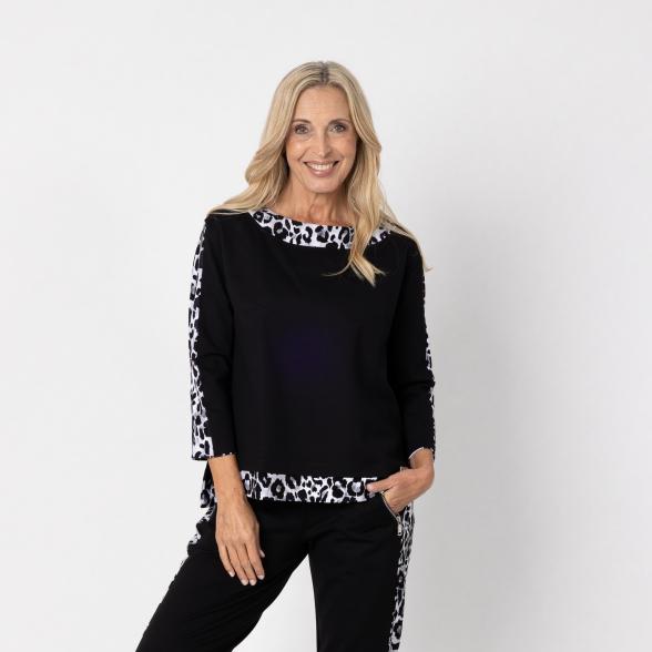 VANESSA STYLE Damen-Shirt schwarz/ weiß 40/42 (2) - 113117700002 - 1 - 588px