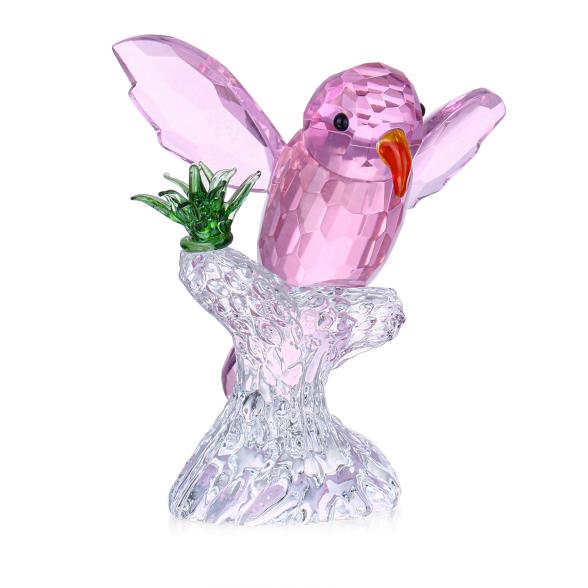 Crystal Dreams Vogel auf Ast rosa - 113123300000 - 1 - 588px