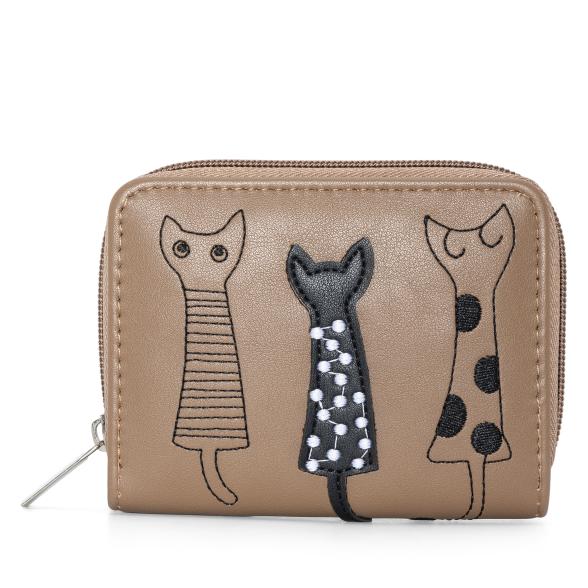 DONNA Damenbörse Katzen braun - 113133000000 - 1 - 588px
