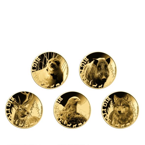 5er Set Goldmünzen "Big 5 of Germany" - 113134700000 - 1 - 588px