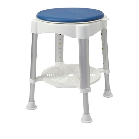 Drehbarer Duschhocker Blau, höhenverstellbar - 113150000000 - 1 - 588px