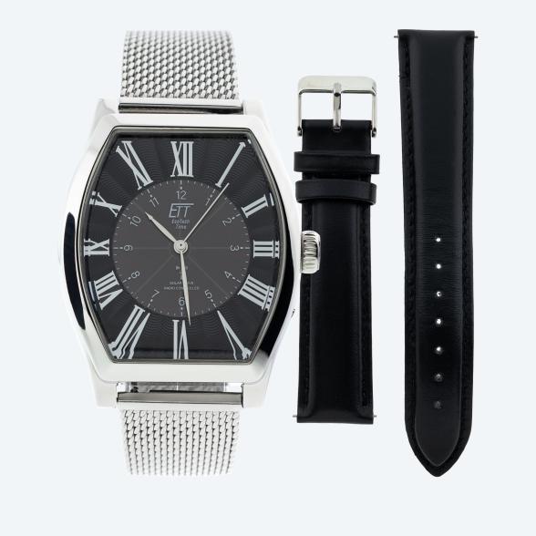 ETT Funk-Solar Herrenuhr, inkl. Ersatzlederband - 113152100000 - 1 - 588px