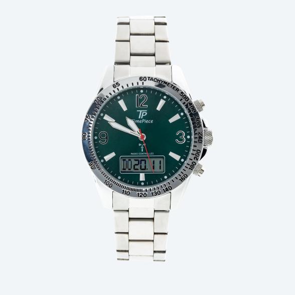 Time Piece Herren-Funkuhr, Big Date, petrol - 113152300000 - 1 - 588px