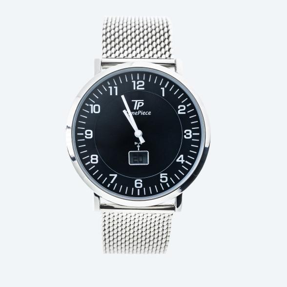 Time Piece Herren-Funkuhr, Milanaiseband, blau - 113152500000 - 1 - 588px