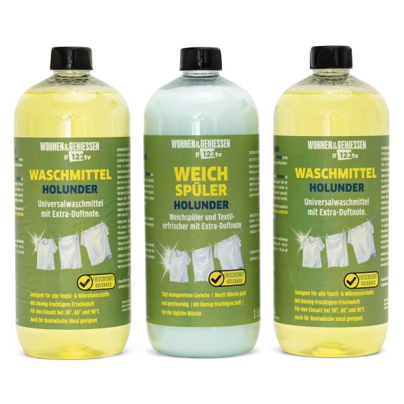 W&G Waschmittel & Weichspüler 3er Set Holunder - 113157700000 - 1 - 588px