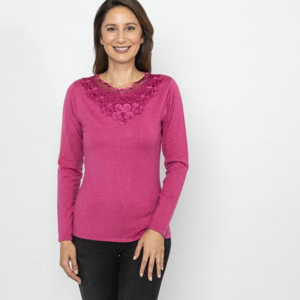 TRENDS by J. Leibfried Pullover fuchsia 46-50 - 113163100003 - 1 - 588px