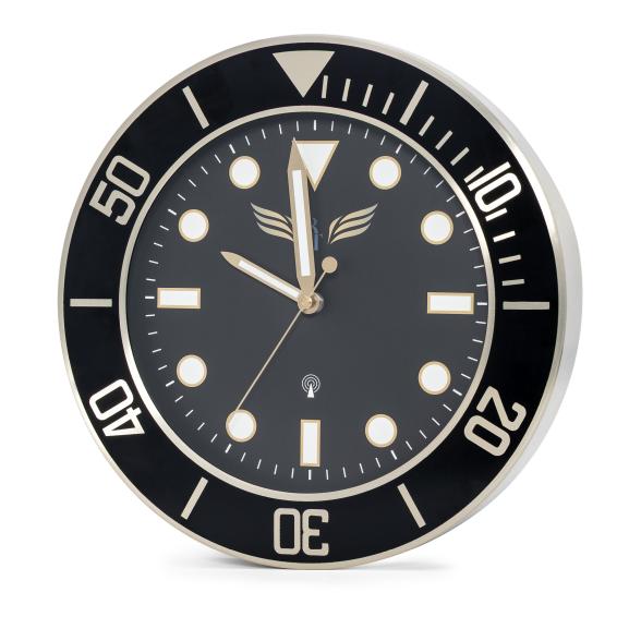 Royal Time Funkwanduhr gold-schwarz - 113171600000 - 1 - 588px