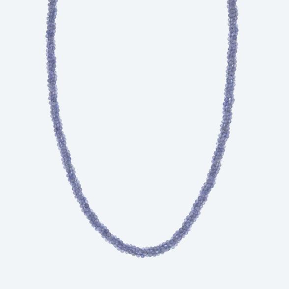 Collier Tansanit 3-reihig Karabiner 925 rhodiniert - 113187500000 - 1 - 588px
