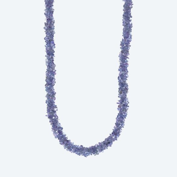 Collier Tansanit 3-reihig Karabiner 925 rhodiniert - 113187900000 - 1 - 588px