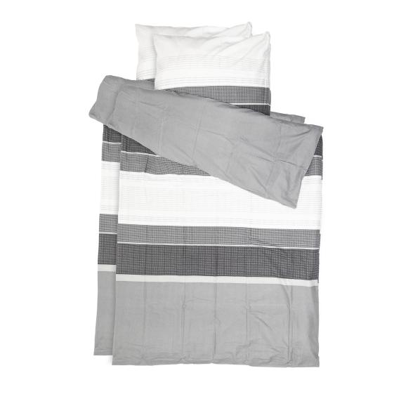 Bugatti Bettwäsche 4tlg. Flanell grau-weiß gestrei - 113197100000 - 1 - 588px