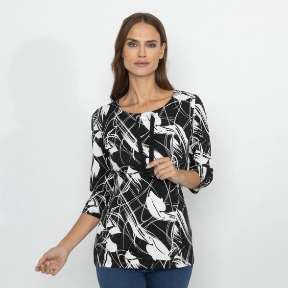 RÖSSLER SELECTION Damen Shirt schwarz/ weiß 36 - 113202700001 - 1 - 588px