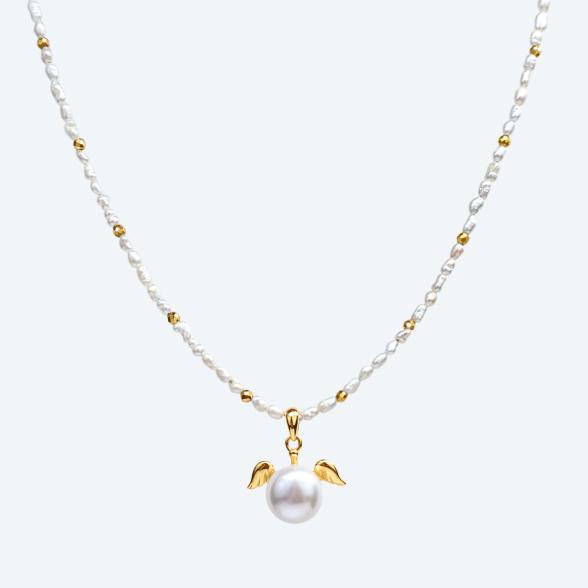 Collier Süßwasserzuchtperlen 925 Silber vergoldet - 113206900000 - 1 - 588px