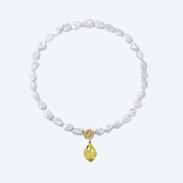 Collier Keshi Perlen mit Anhänger - 113207200000 - 1 - 588px