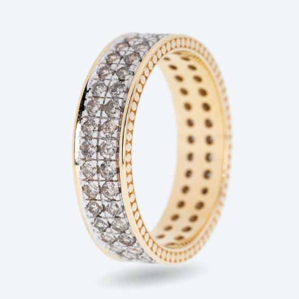 Ring 585 Gelbgold Brillanten champagner Gr. 17 - 113207900000 - 1 - 588px